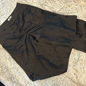 NWT Jason Wu Black Wide Leg Silky Trouser Size 2